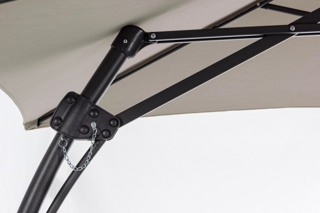 Gartenschirm mit Armdurchmesser 300x H253 cm SORRENTO Anthrazit-Taubengrau