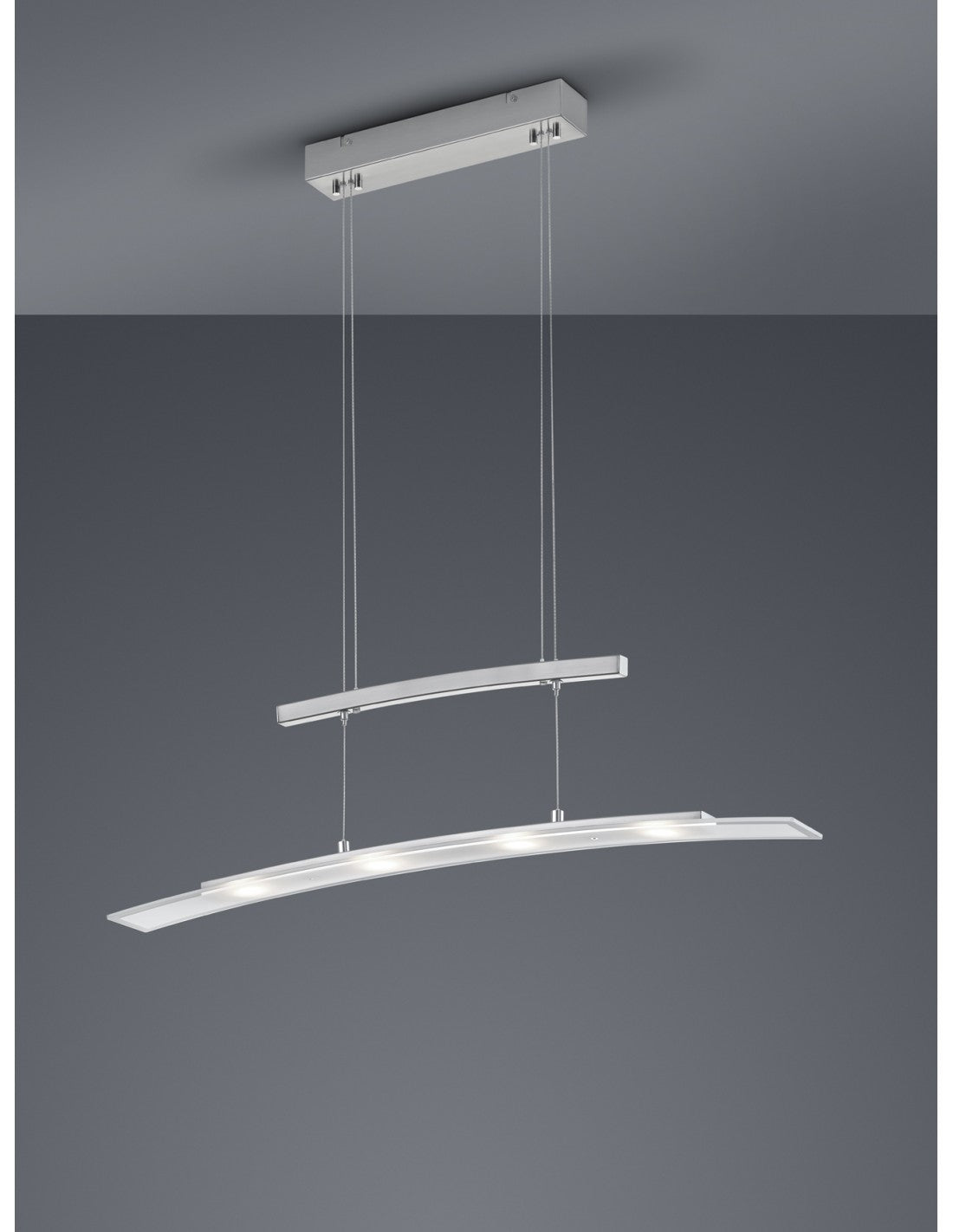 Suspension Samos Led Deinable Nichel L80 cm Trio Lighting