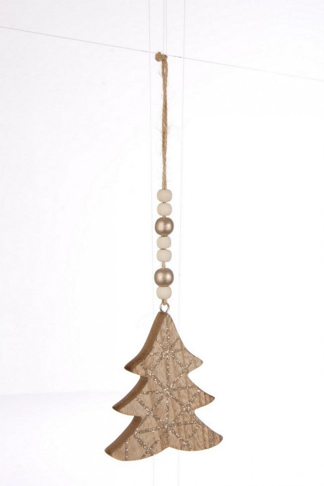 12x Glitzer Anhänger Pino Champagner