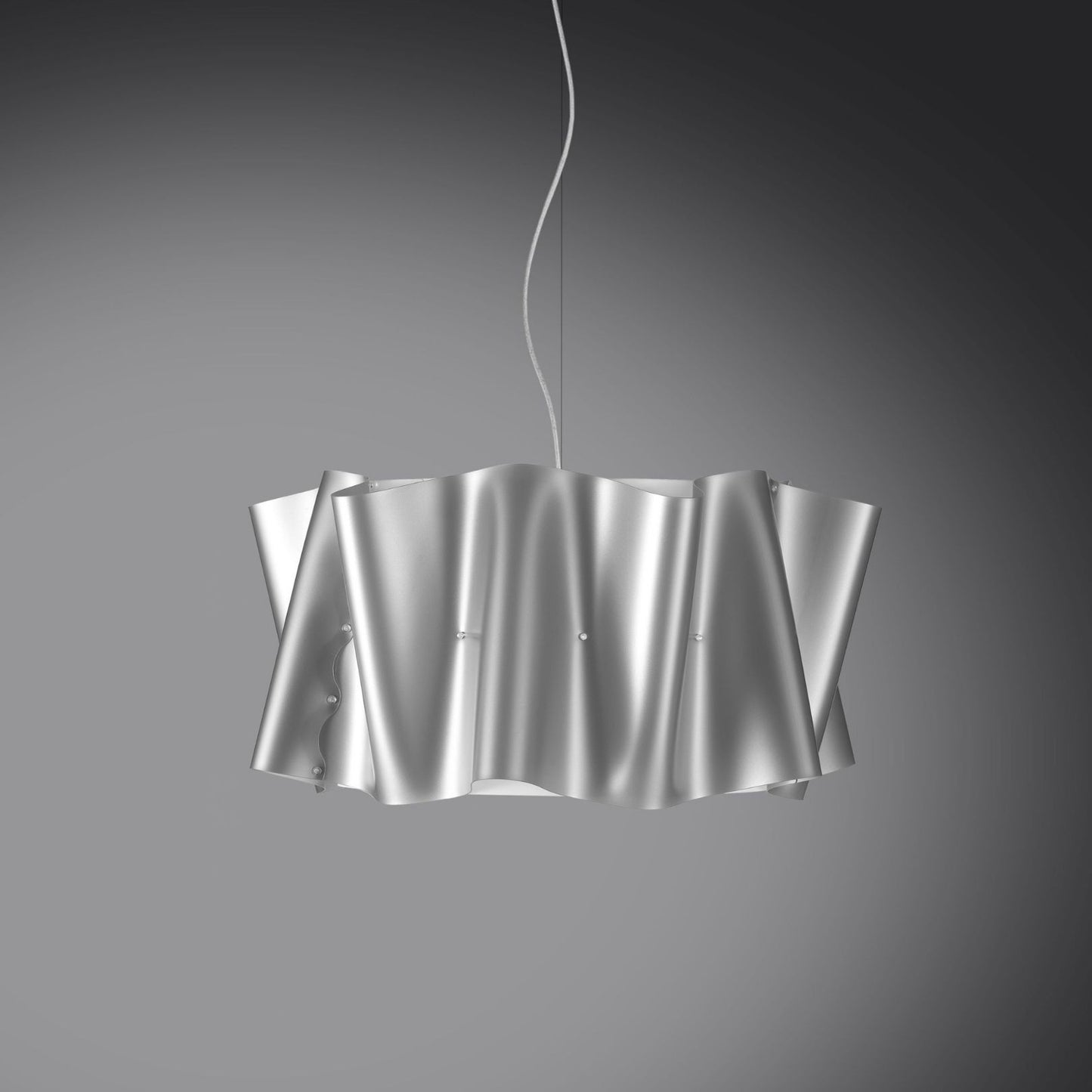 Silberne Aufhängung aus verchromtem Metall cm. 50 x 27h