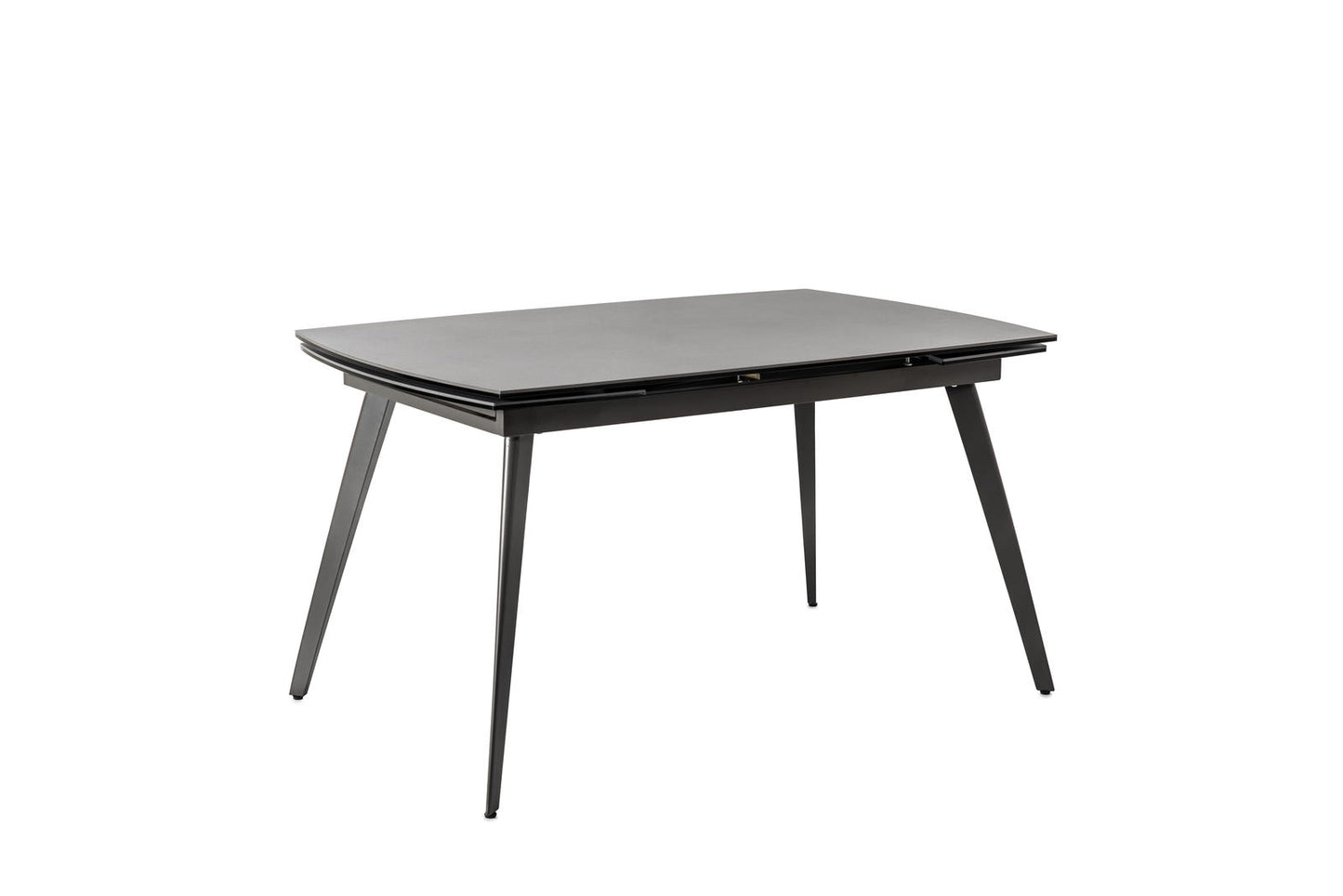Ausziehbarer Tisch mit anthrazitgrauer Keramikplatte 140/170/200x90x76h cm