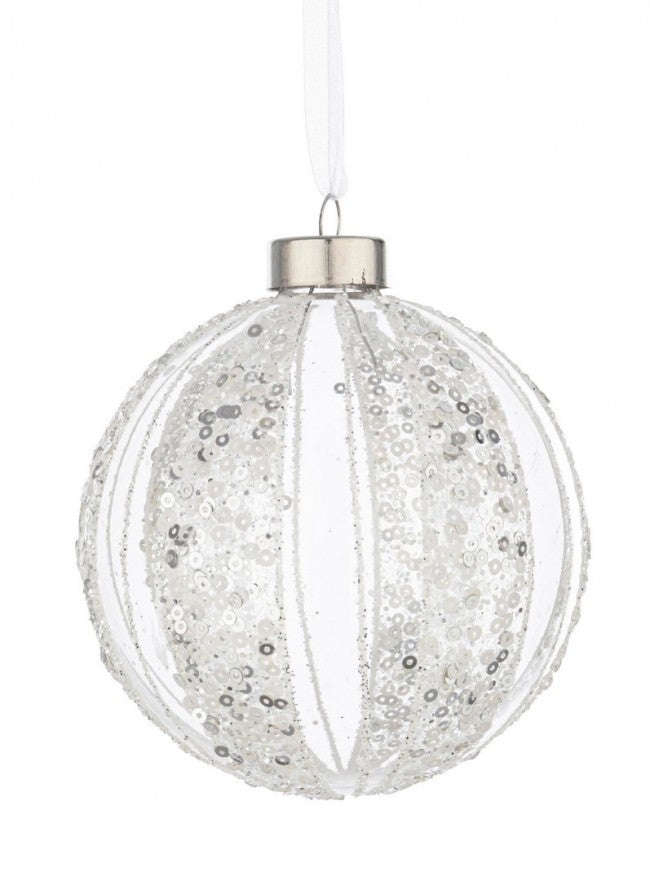 8x Sphere VT Spangly Bianco