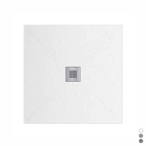 Quadratische Duschwanne aus Beton – 90 x 90 cm