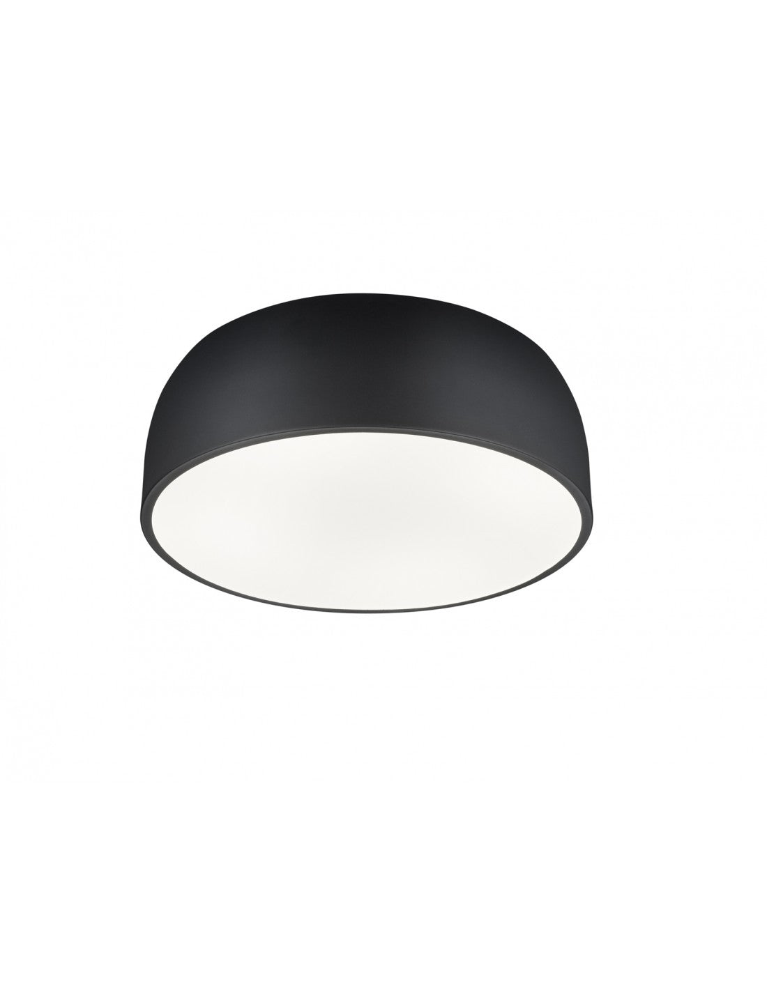 Moderne Deckenleuchte 4 Lichter Baron mattschwarzes Metall Trio Lighting