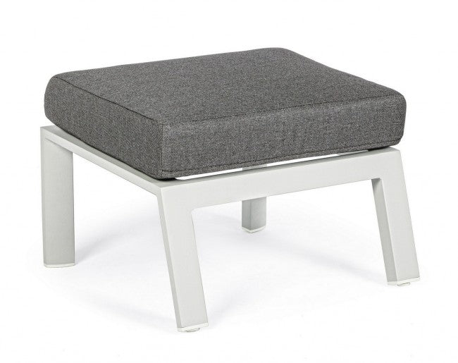 Hocker aus Aluminium mit Kledi Mondkissen
