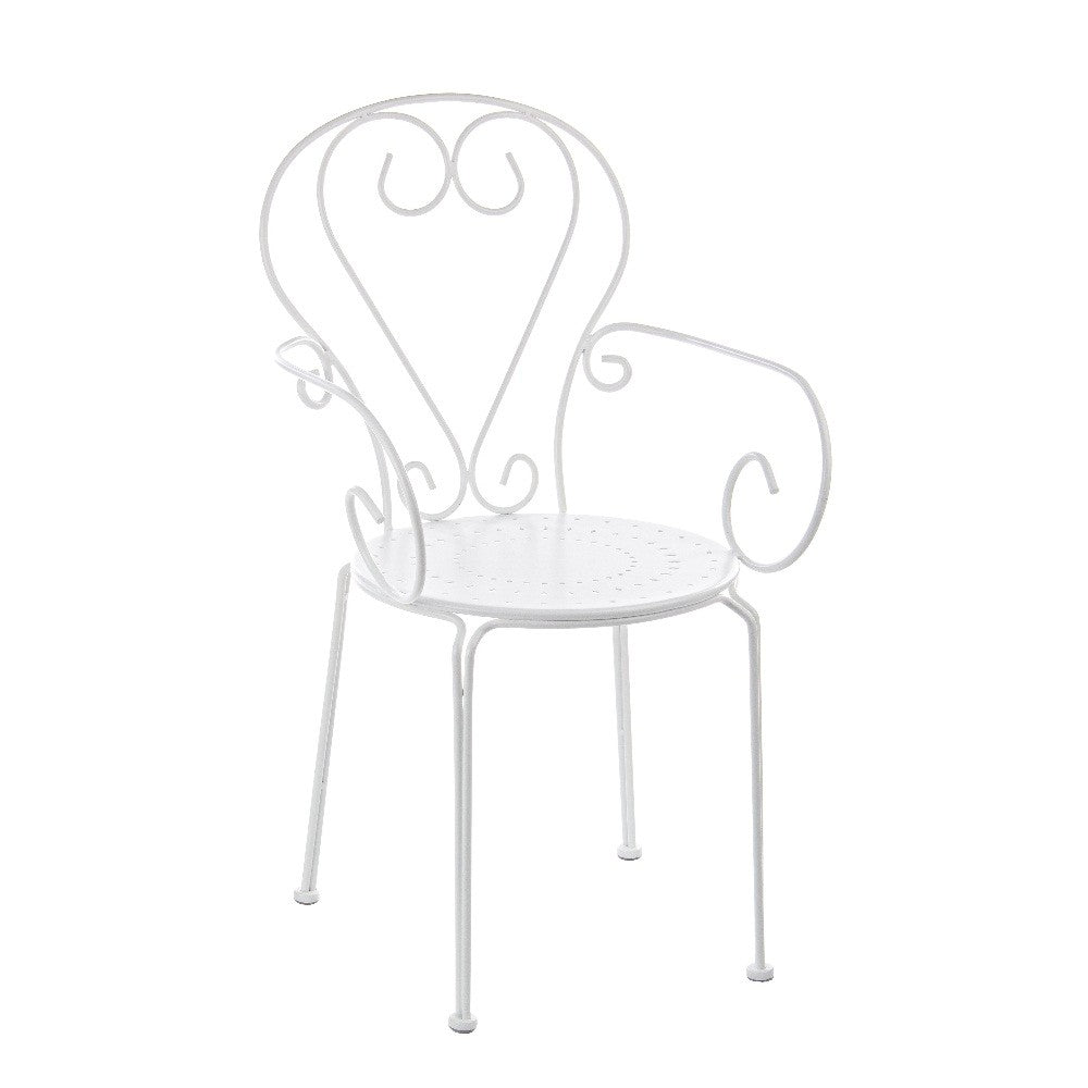 Etienne Outdoor-Sessel, weiße Farbe, Bizzotto