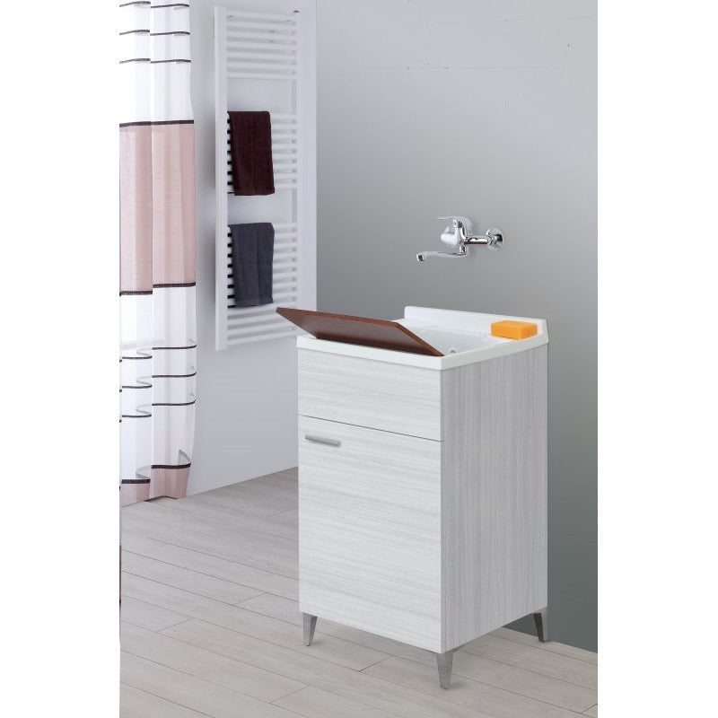 Eintüriges Waschbecken Grau 50x50x h83 cm