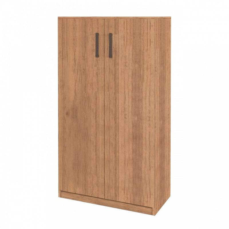 Mehrzweckschuhregal Schrank Nussbaum Land 2 Türen h130x71x38