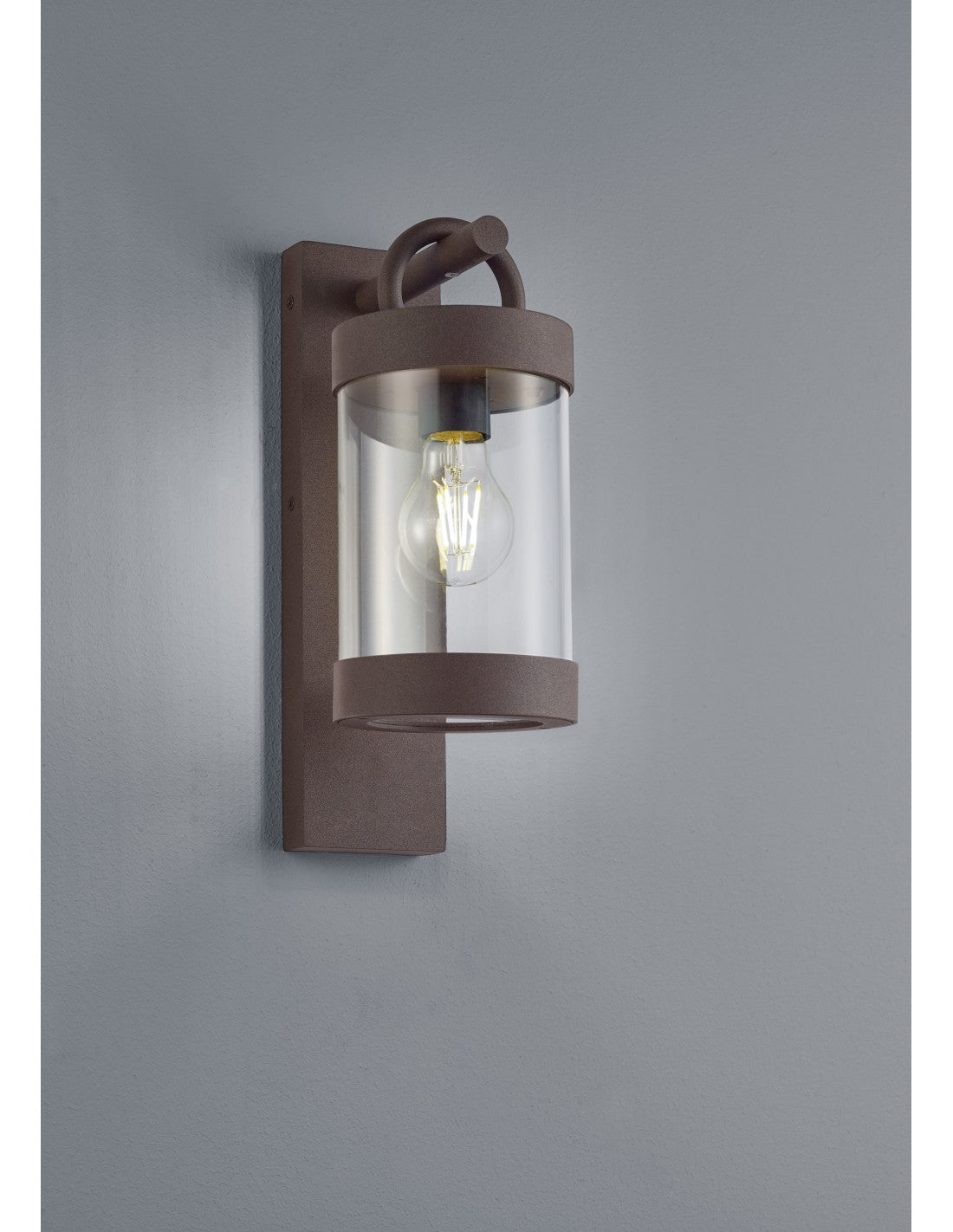 Sambesi Rust Wandleuchte mit Dämmerungssensor IP44 Trio Lighting