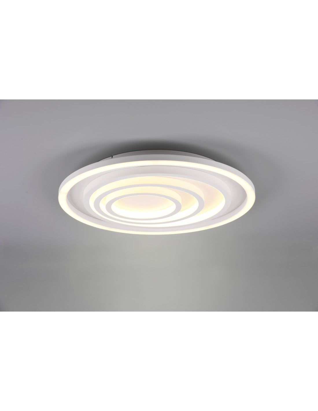 Großer Plafoniera Kyle Modern Modern Delt Kagawa Bianco Trio Lighting