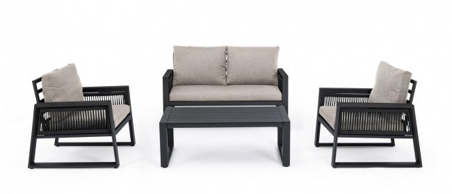 Captiva Anthrazit Garten-Lounge-Set
