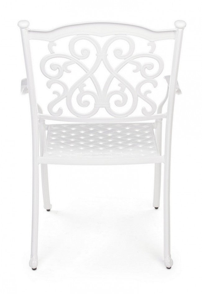 Sedia Mit Bracciolo Ivrea Bianco Da Esterno
