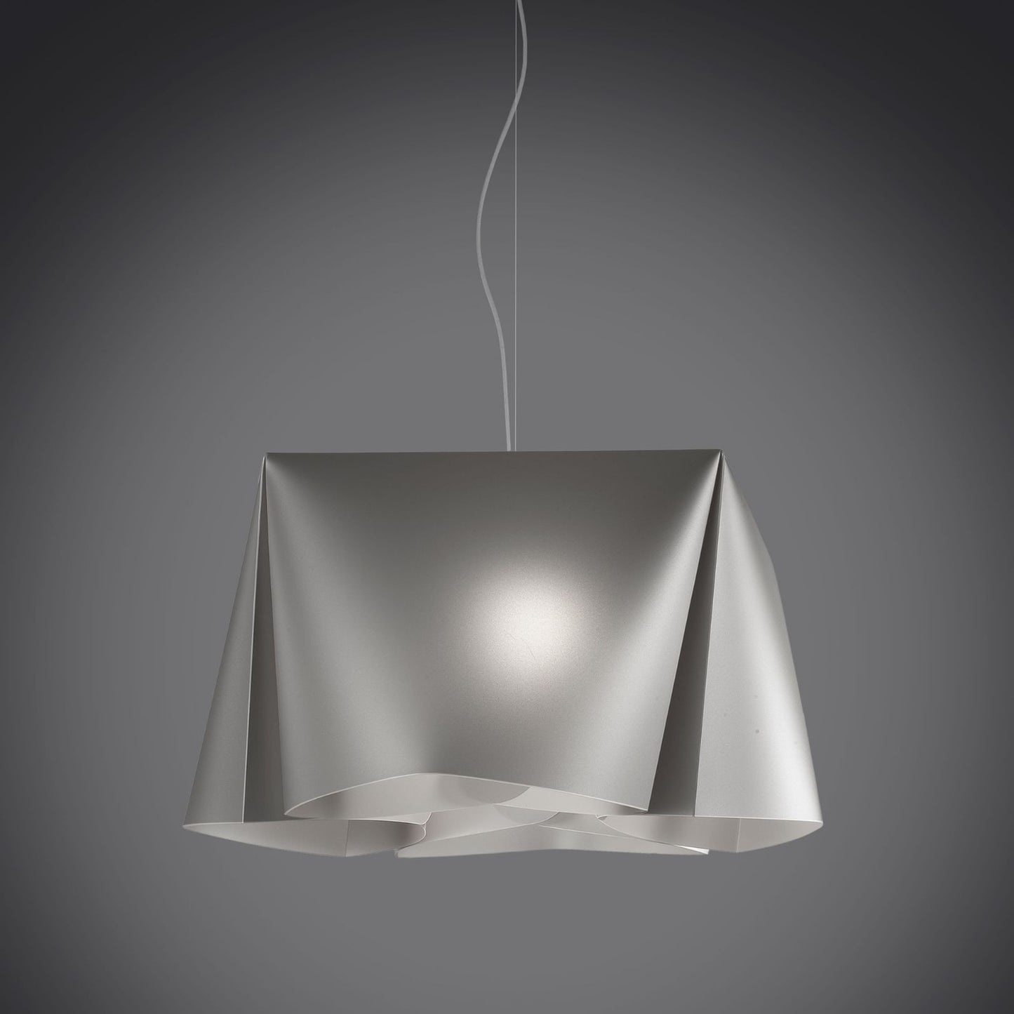 Silberne Aufhängung aus verchromtem Metall cm. 45 x 21h