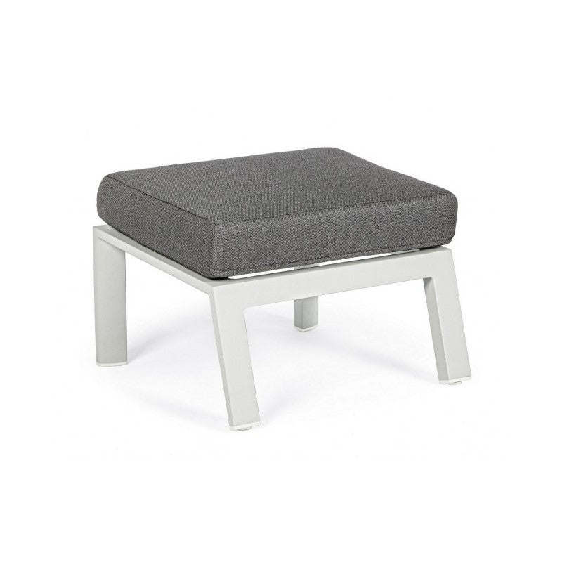 Hocker aus Aluminium mit Kledi Mondkissen