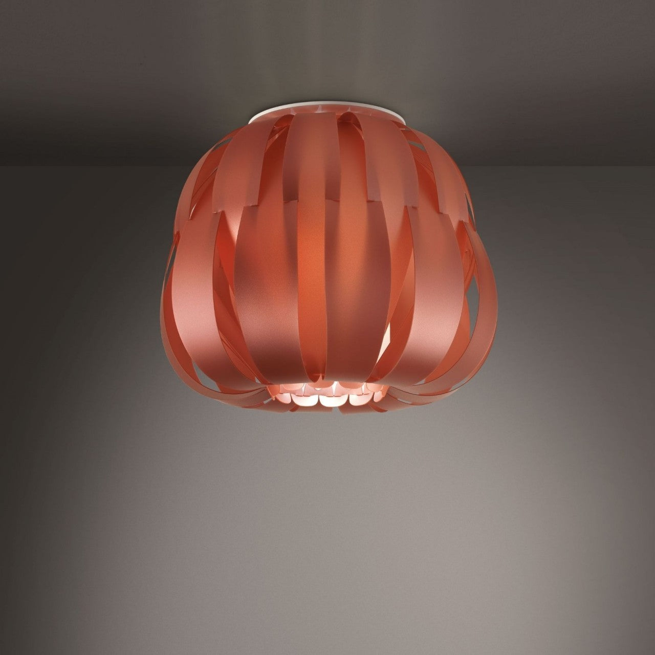 Deckenleuchte aus Kupfer cm. 42 x 33h