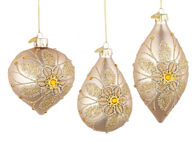 12x Anhänger VT Blech Champagner Ass3