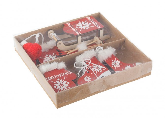 12x Conven10 Absortierter rotes Sestriere -Anhänger