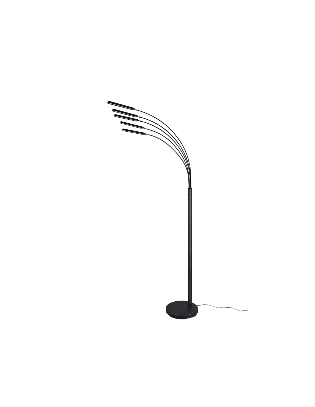 Reed Stehleuchte 5 Bögen LED Mattschwarz H195 cm Trio Lighting