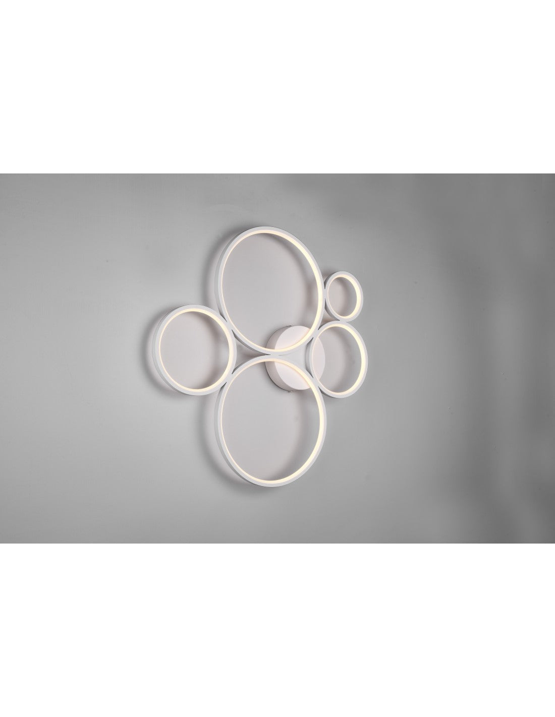 Plafoniera Rondo 5 Cerchi Le Deinbare Bianco L59 cm Trio Lighting