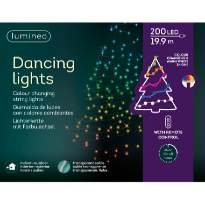 Outdoor-LED-Streifen 200 LEDs mit Fernbedienung 24,9 Meter