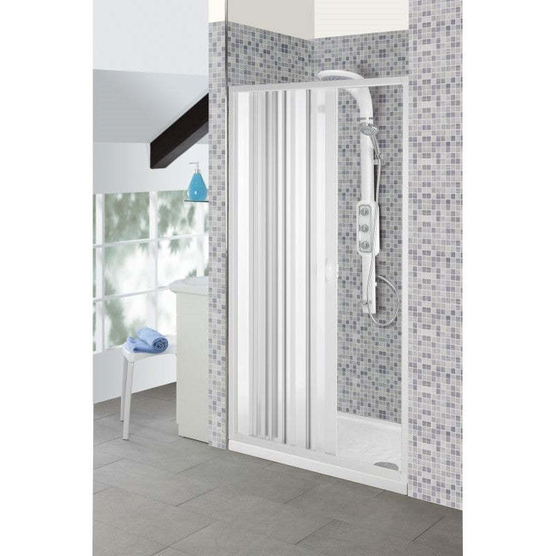 Ausziehbare Duschbox aus PVC 90-100x3,5x h185 cm