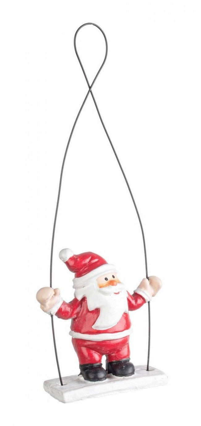 12x Anhänger Loren Santa Babbo Rosso