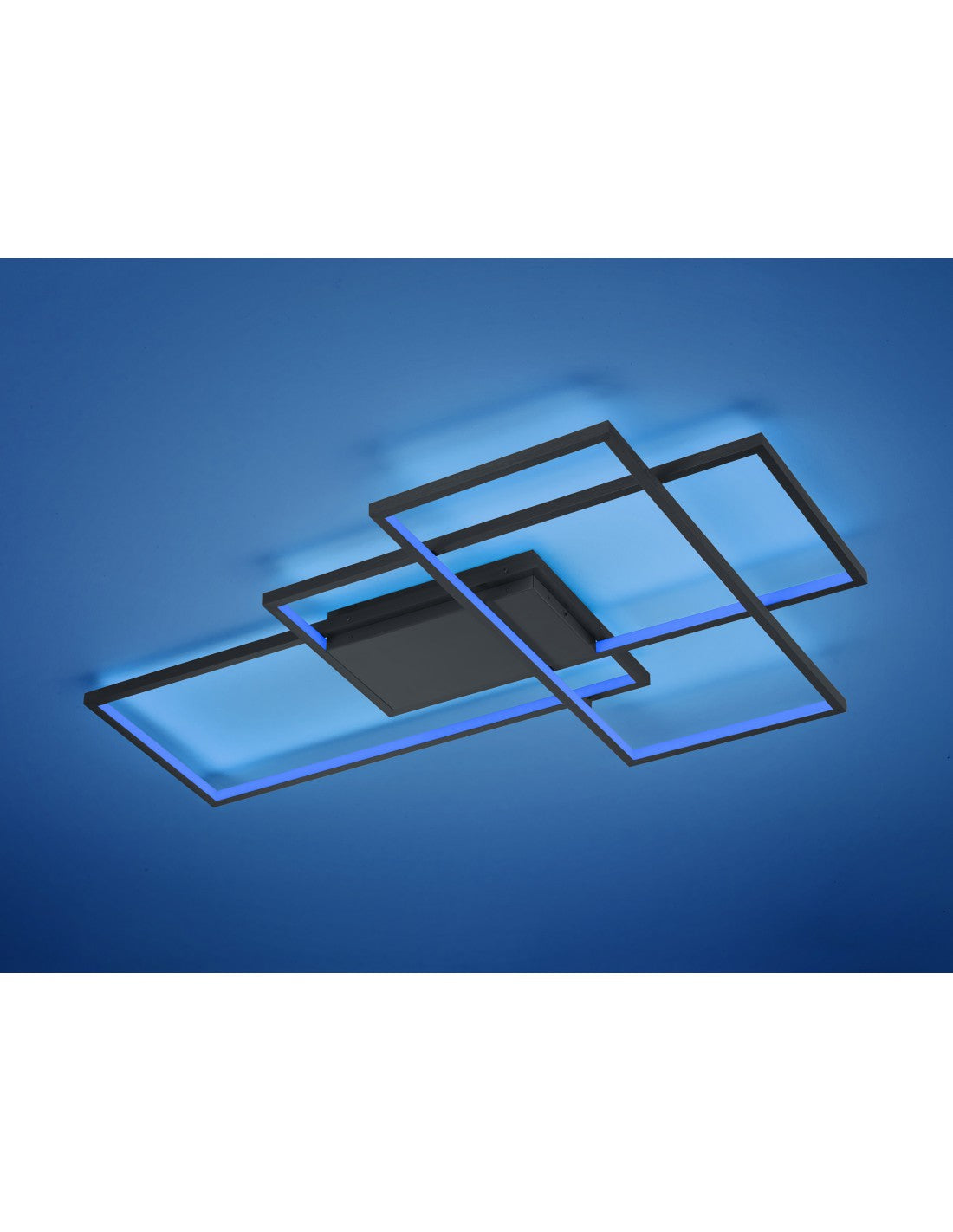 Plafoniera Led Thiago 3 Rechtecke L114 cm Anthrazit Trio Lighting