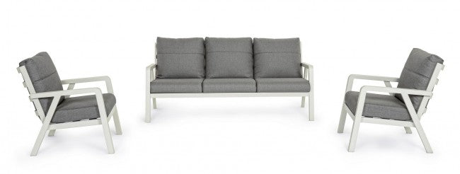 3-teiliges Lounge-Set mit Truman Lunar Kissen