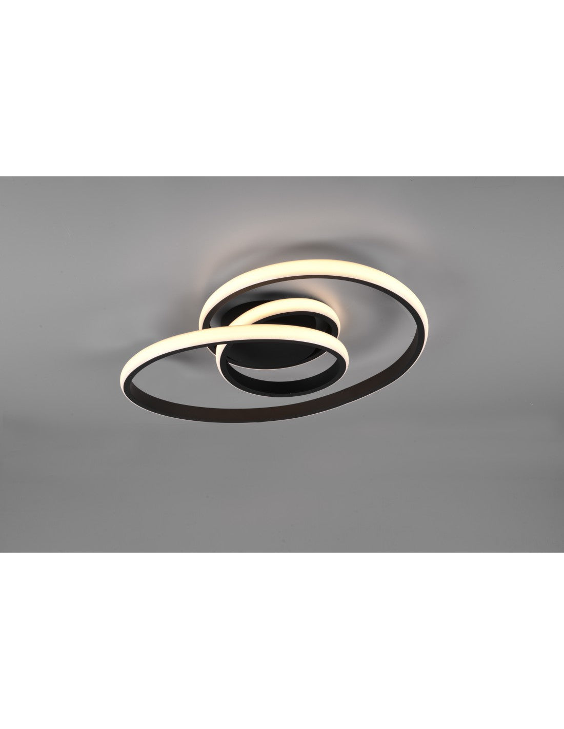 Sansa LED-Deckenleuchte 18,5 W Dimmbar Schwarz L53 cm Trio Lighting