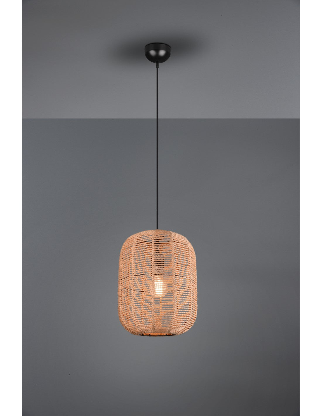 Runa Hängeleuchte Naturfaserdiffusor Ø35 cm Trio Lighting