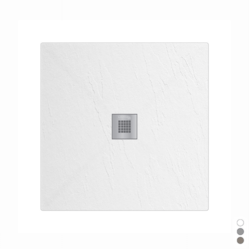 Estasi Quadratische Duschwanne – Zement 80x80 cm