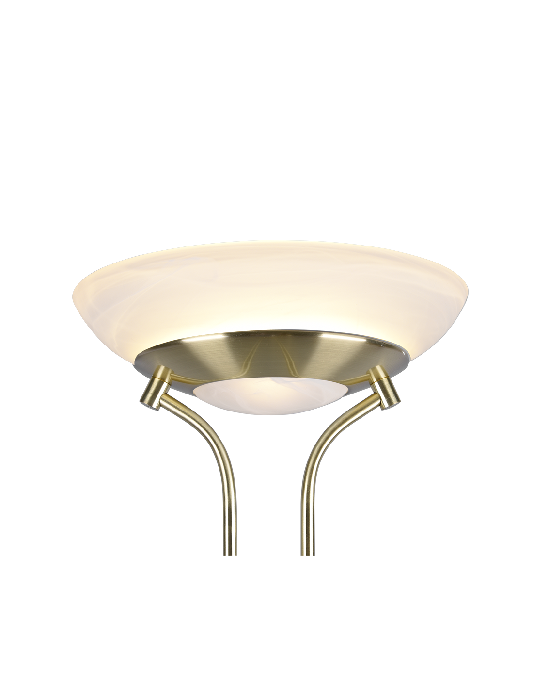 Piantana Led mit Double-Accing Spot-Leser Orson Ottone Trio Lighting