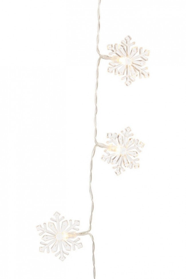 12x Kettendekor 12L Snowflake Classic Classic