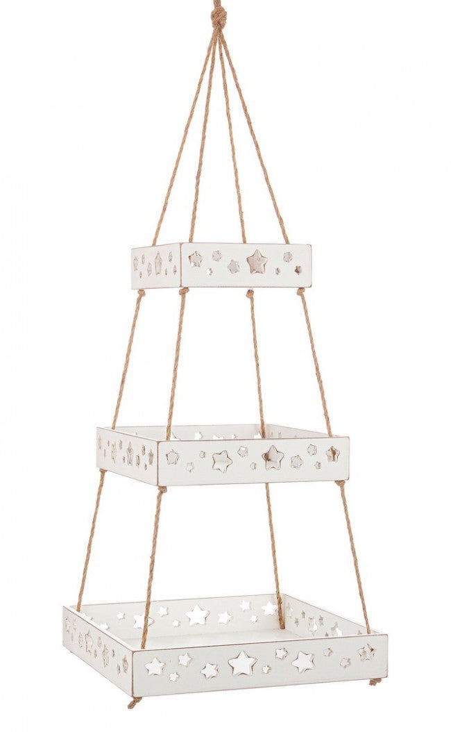 2x suspendiertes Tablett Hilaris 3p Rett weiß