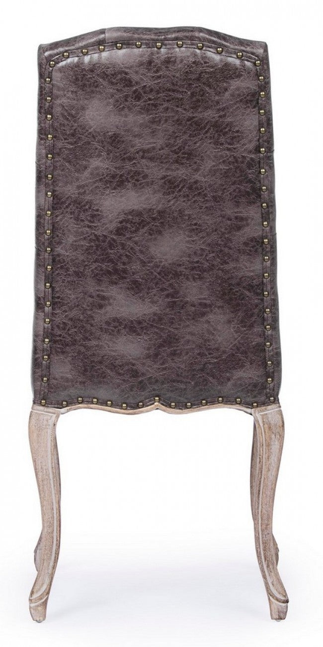 Klassischer Stuhl Holz Stoff Diva cm 51 x 53 x 99