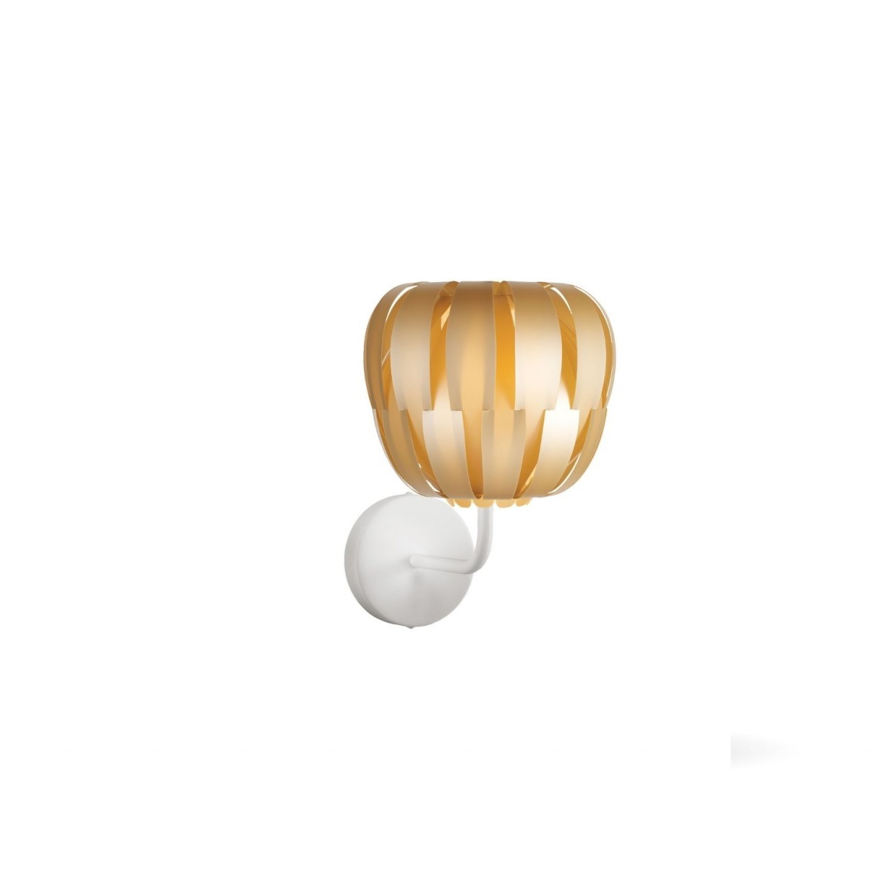 Neue goldene Applikation aus Metall cm. 29 x 31 x 33h