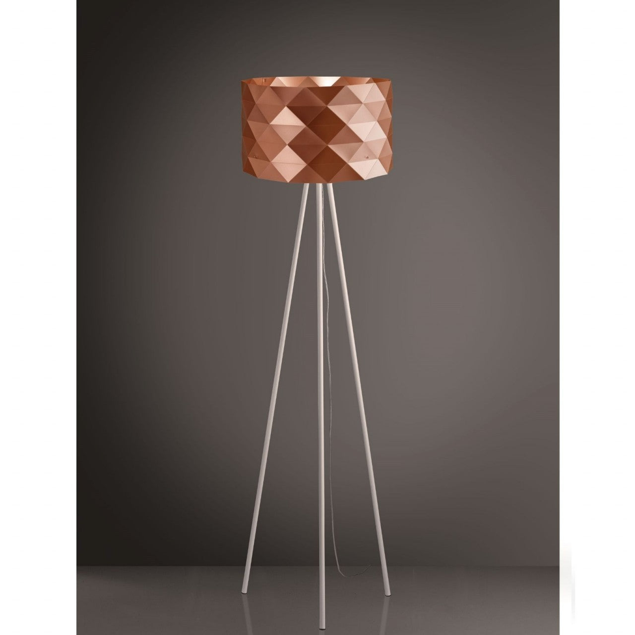 Piantana Treppte Copper in Metall-Cm. 40 x 146h