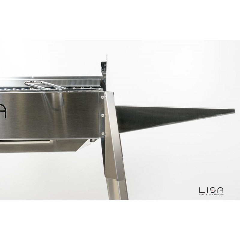 Barbecue Etna mini Gartenterrasse aus Stahl 102 x 55 x 85 h cm