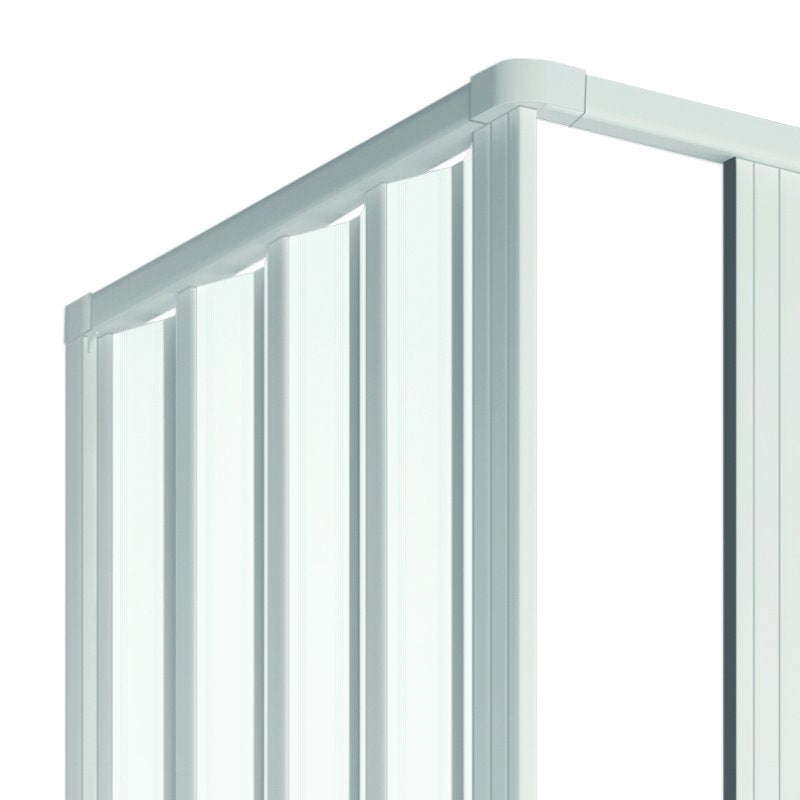 Duschabtrennung, 2-seitig, reduzierbarer Faltenbalg, Modell Loris Lux