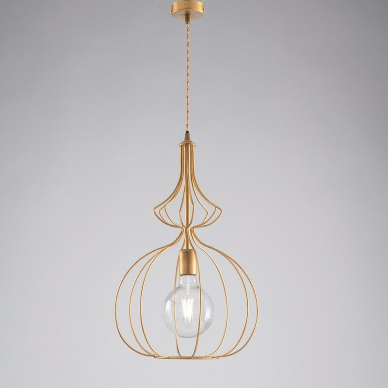 Moderner urbaner industrieller Goldkronleuchter 35 cm