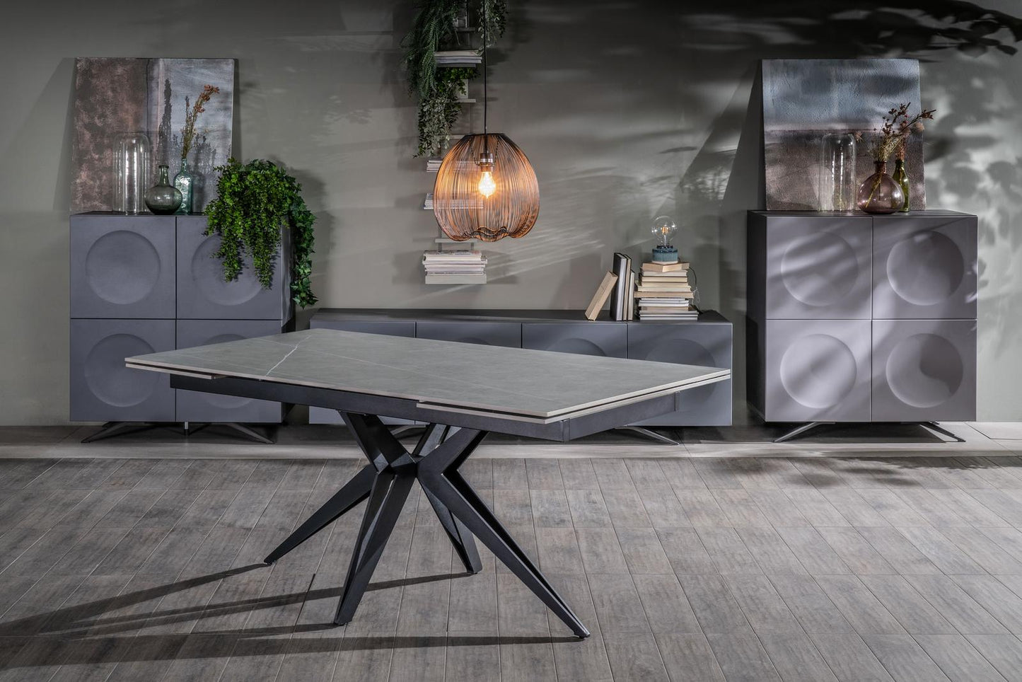 Allstierbarer, grauer-schwarzer-negro 90 cm x 160-240 cm × 76 cm