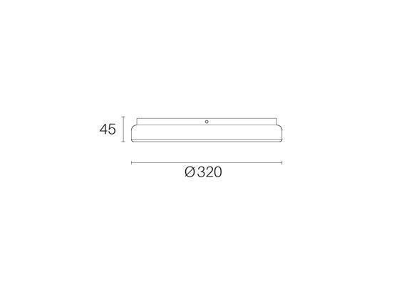 LED-Deckenleuchte 28W 4000K Electra Line weiß