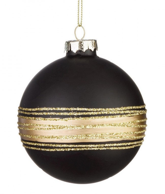 12x Kugel VT Lavinia Black D80