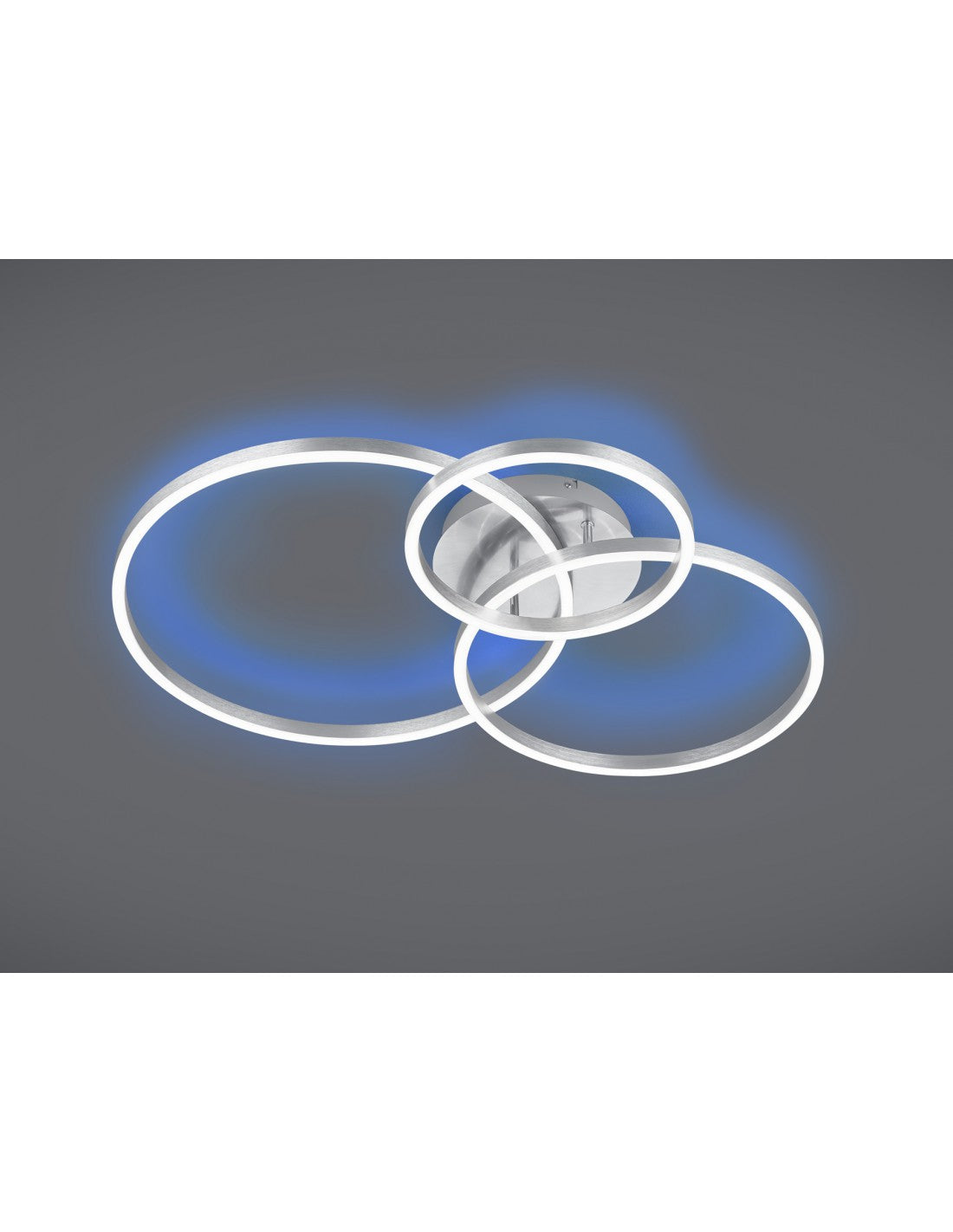 Moderne Deckenleuchte Winona Nickel Led Dimmer Rgbw Trio Lighting