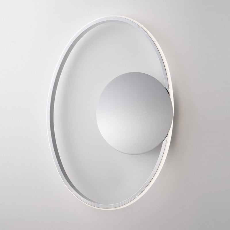 Metall-und Aluminiumkappe Chrom Lucido mit integrierter LED 42x30x h8 cm