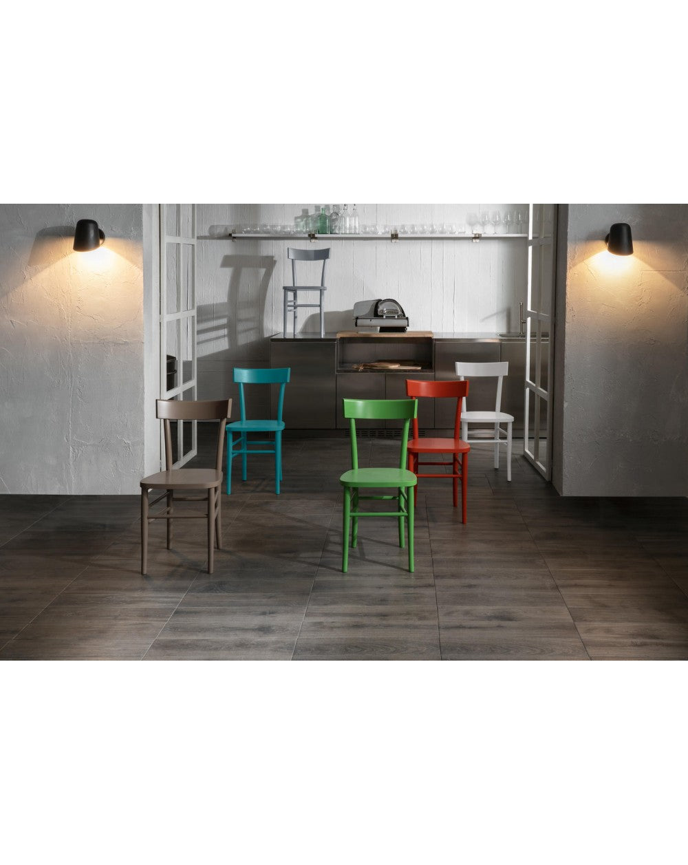 2x Sedia in Holz, Brera, STS-Fischerei