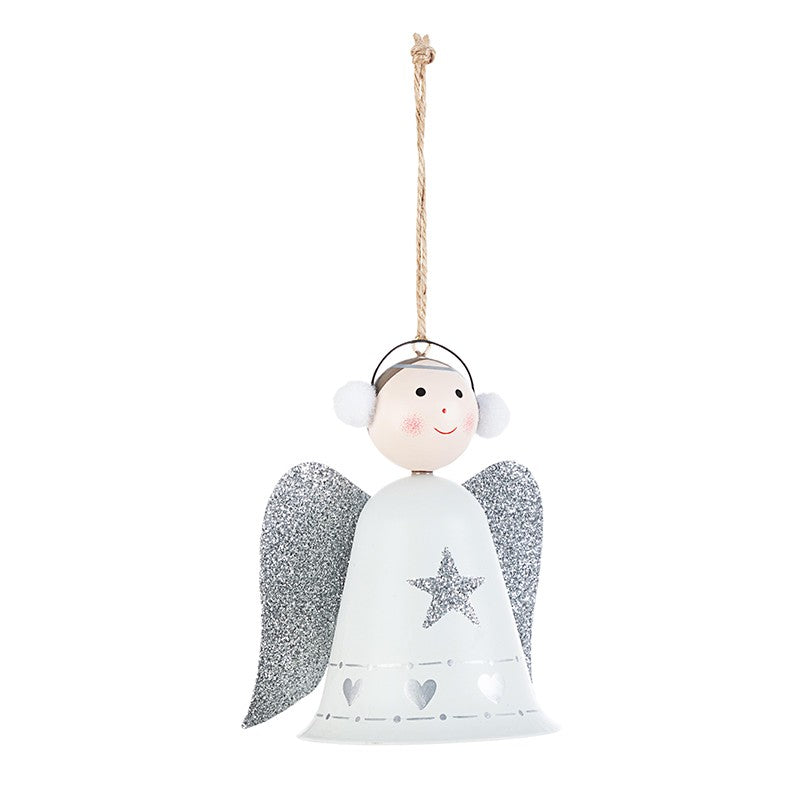 Knoblauch für Weihnachtsdekorationen Angelo Bianco Argento H12 cm