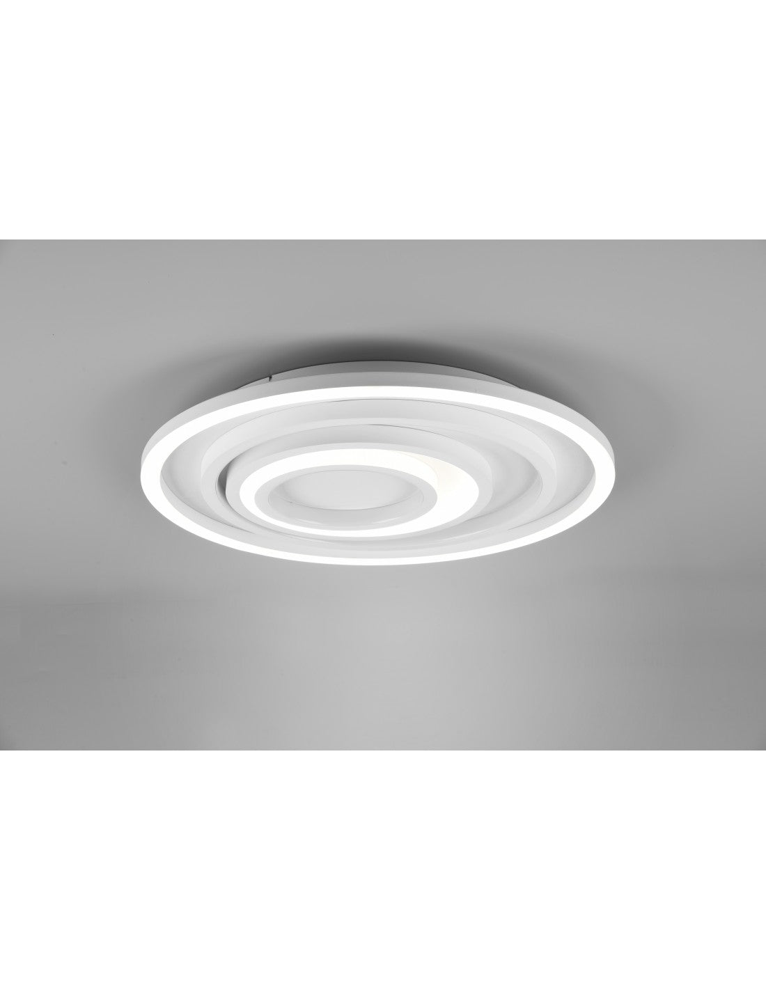 Großer Plafoniera Kyle Modern Modern Delt Kagawa Bianco Trio Lighting