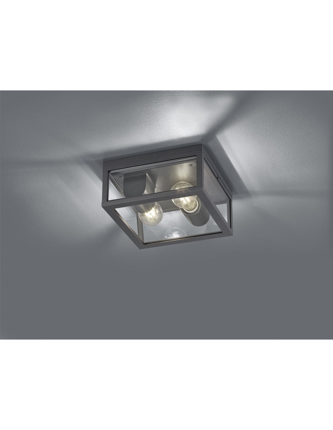 Garonne Außendeckenleuchte 2xE27 Anthrazit Trio Lighting