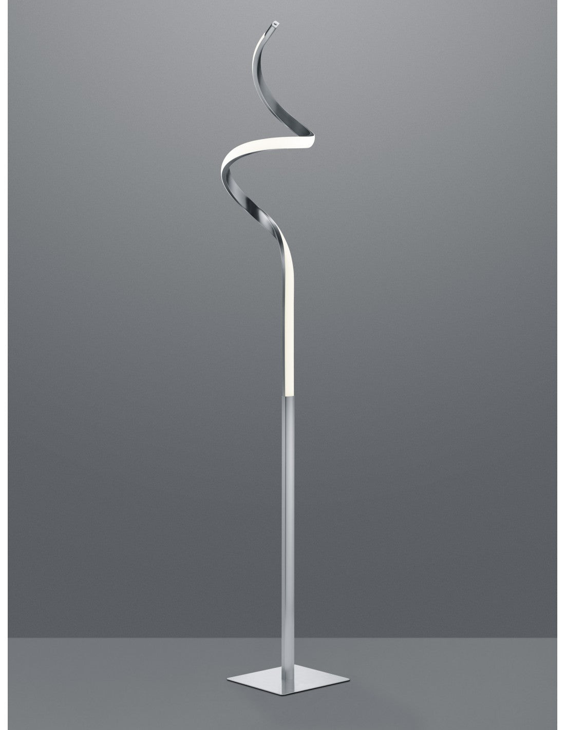 Dimmbare LED-Touch-Stehleuchte Course H145 cm Nichel Trio Lighting